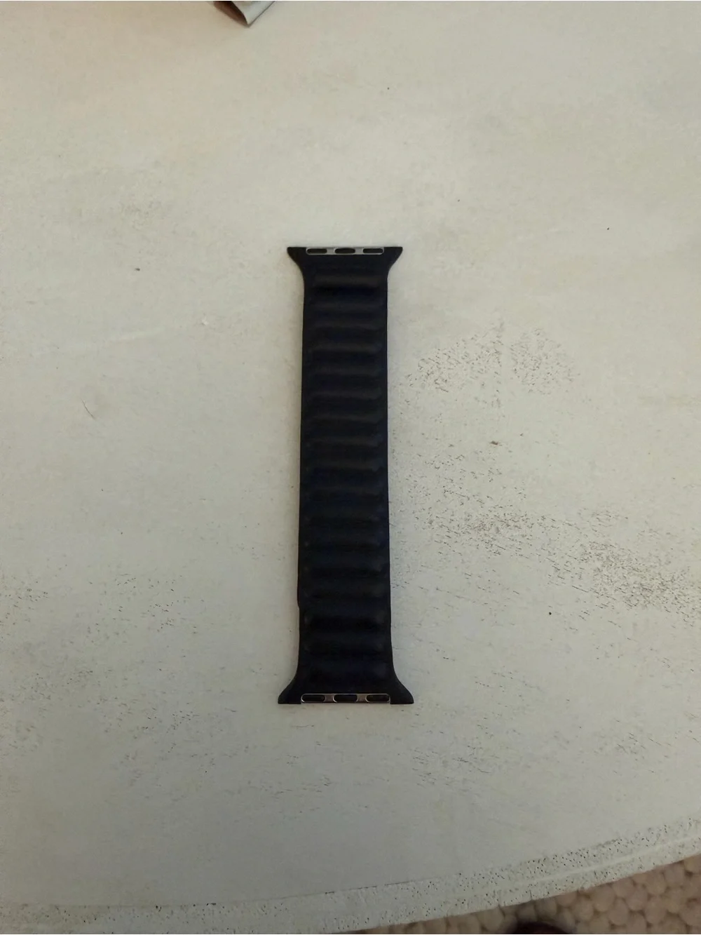 Apple Leather Link Band Dark Navy S/M Genuine Apple 38 40 41mm